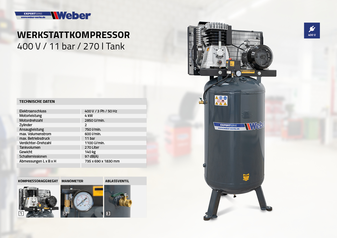 PKW Radwuchtmaschine Weber Expert Serie Präzision-3D Sonar III